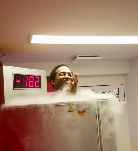 巨人の守護神・カミネロ投手ご来店