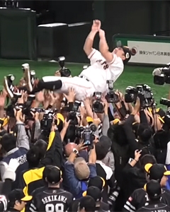 阿部慎之助選手、おつかれさまでした！